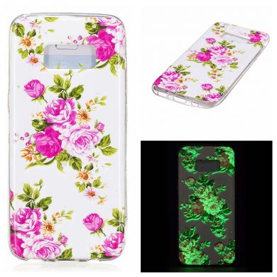 Силіконовий (TPU) чохол Deexe LumiCase для Samsung Galaxy S8 (G950) -, Flower Pattern