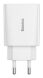 Сетевое зарядное устройство Baseus Speed Mini Quick Charger 1C (20W) - White. Фото 3 из 5