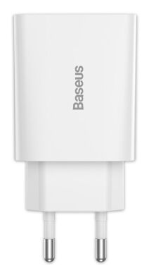Мережевий зарядний пристрій Baseus Speed Mini Quick Charger 1C (20W) - White