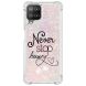 Силиконовый (TPU) чехол Deexe Fashion Glitter для Samsung Galaxy A22 (A225) / M22 (M225) - Never Stop Dreaming. Фото 3 из 7