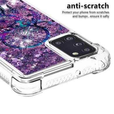 Силиконовый (TPU) чехол Deexe Fashion Glitter для Samsung Galaxy A31 (A315) - Never Stop Dreaming