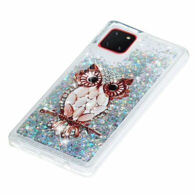 Силіконовий (TPU) чохол Deexe Fashion Glitter для Samsung Galaxy Note 10 Lite (N770) - Owl