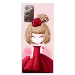 Силіконовий (TPU) чохол Deexe Life Style для Samsung Galaxy Note 20 (N980) - Girl