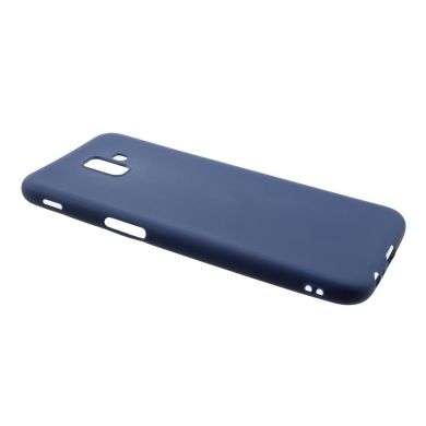 Силиконовый (TPU) чехол Deexe Matte Case для Samsung Galaxy J6+ (J610) - Dark Blue