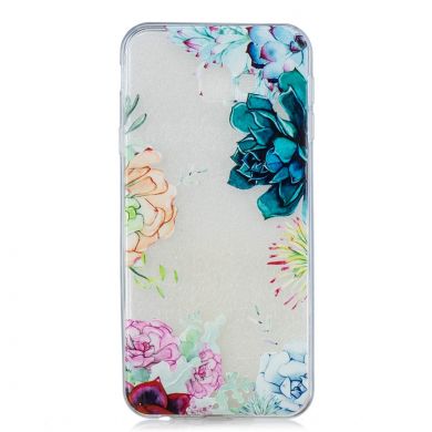 Силиконовый (TPU) чехол Deexe Pretty Glossy для Samsung Galaxy J4+ (J415) - Colorful Flowers