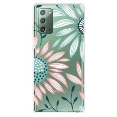 Силиконовый (TPU) чехол Deexe Pretty Glossy для Samsung Galaxy Note 20 (N980) - Colorful Flowers