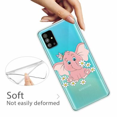 Силиконовый (TPU) чехол Deexe Pretty Glossy для Samsung Galaxy S20 Plus (G985) - Elephant