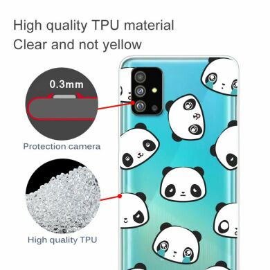 Силіконовий (TPU) чохол Deexe Pretty Glossy для Samsung Galaxy S20 Plus (G985) - Pandas