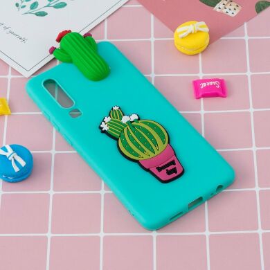 Силиконовый (TPU) чехол UniCase 3D Cartoon Pattern для Samsung Galaxy A70 (A705) - Cactus