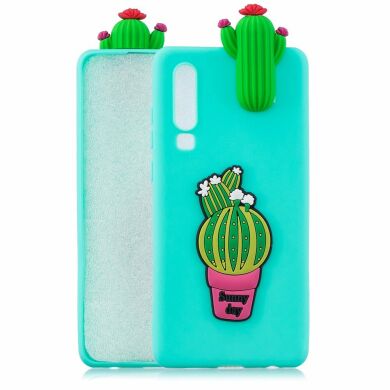 Силиконовый (TPU) чехол UniCase 3D Cartoon Pattern для Samsung Galaxy A70 (A705) - Cactus