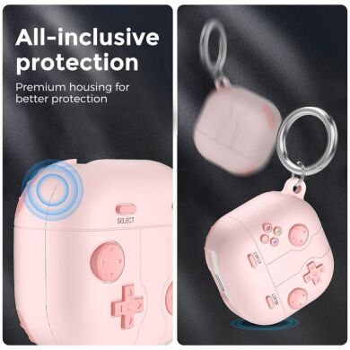 Защитный чехол AHASTYLE LC13 Gaming Design для Samsung Galaxy Buds Live / Buds Pro / Buds 2 / Buds 2 Pro / Buds FE - Pink