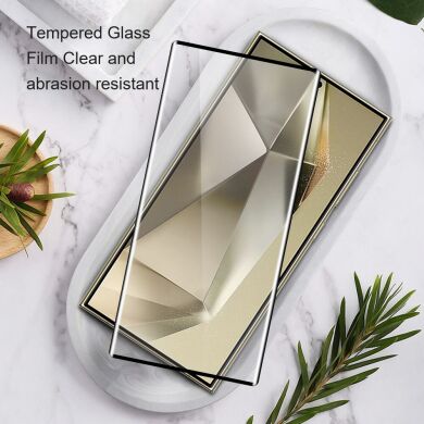 Защитное стекло AMORUS 3D Curved Full Glue для Samsung Galaxy S24 Ultra (S928) - Black