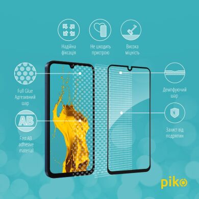 Защитное стекло Piko Full Glue для Samsung Galaxy M15 (M156) - Black