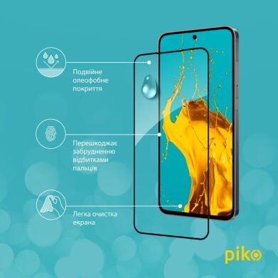 Захисне скло Piko Full Glue для Samsung Galaxy S24 FE (S721) - Black
