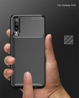 Захисний чохол Deexe Fusion для Samsung Galaxy A70 (A705) - Blue