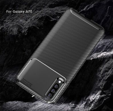 Захисний чохол Deexe Fusion для Samsung Galaxy A70 (A705) - Brown