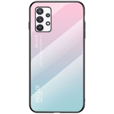 Защитный чехол Deexe Gradient Color для Samsung Galaxy A73 - Pink / Blue