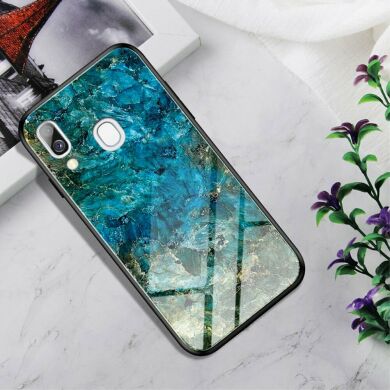 Захисний чохол Deexe Gradient Pattern для Samsung Galaxy A40 (А405) - Emerald