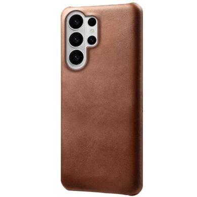 Захисний чохол Deexe Leather Back Cover для Samsung Galaxy S26 Ultra - Brown