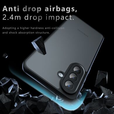 Защитный чехол Deexe Matte Skin для Samsung Galaxy A57 (A576) - Transparent Black