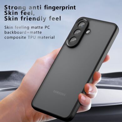 Защитный чехол Deexe Matte Skin для Samsung Galaxy A57 (A576) - Transparent Black