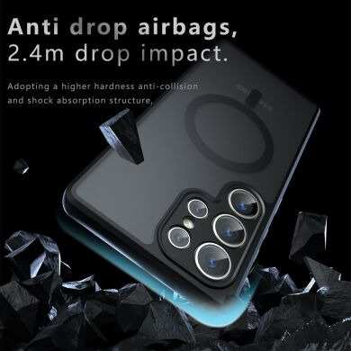 Защитный чехол Deexe Matte Skin with MagSafe для Samsung Galaxy S23 Ultra (S918) - Black