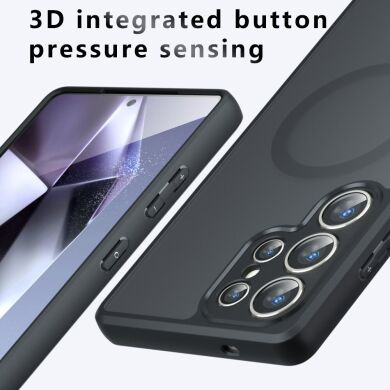 Защитный чехол Deexe Matte Skin with MagSafe для Samsung Galaxy S23 Ultra (S918) - Black