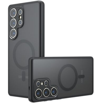 Защитный чехол Deexe Matte Skin with MagSafe для Samsung Galaxy S23 Ultra (S918) - Black
