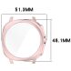 Защитный чехол Deexe Protective Frame для Samsung Galaxy Watch 7 (44mm) - Pink. Фото 7 из 7