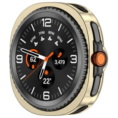 Защитный чехол Deexe Protective Frame для Samsung Galaxy Watch 8 Classic - Light Gold