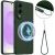 Защитный чехол Deexe Silicone Case with MagSafe для Samsung Galaxy S25 Edge (S937) - Dark Green
