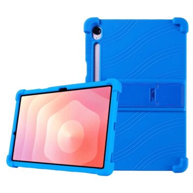 Захисний чохол Deexe Silicone Kickstand для Samsung Galaxy Tab S11 (X730/X736) - Dark Blue