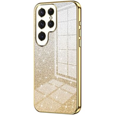 Защитный чехол Deexe Sparkles Cover для Samsung Galaxy S24 Ultra - Gold