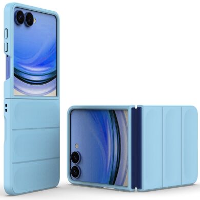 Защитный чехол Deexe Terra Case для Samsung Galaxy Flip 8 - Baby Blue