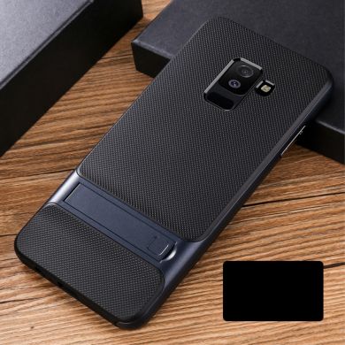 Защитный чехол ELEGANCE Grid Pattern для Samsung Galaxy A6+ 2018 (A605) - Blue