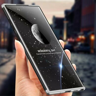 Защитный чехол GKK Double Dip Case для Samsung Galaxy Note 10 (N970) - Black / Silver