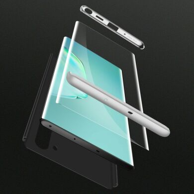 Защитный чехол GKK Double Dip Case для Samsung Galaxy Note 10 (N970) - Black / Silver