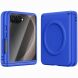 Защитный чехол GKK Magnetic Matte Case для Samsung Galaxy Flip 8 - Dark Blue. Фото 2 из 5