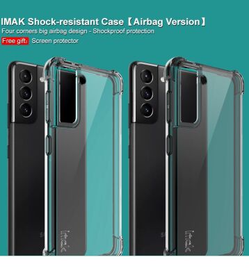 Захисний чохол IMAK Airbag MAX Case для Samsung Galaxy S21 Plus (G996) - Transparent Black