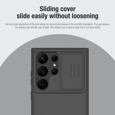 Захисний чохол NILLKIN CamShield Silky Magnetic Silicone Case для Samsung Galaxy S23 Ultra (S918) - Black