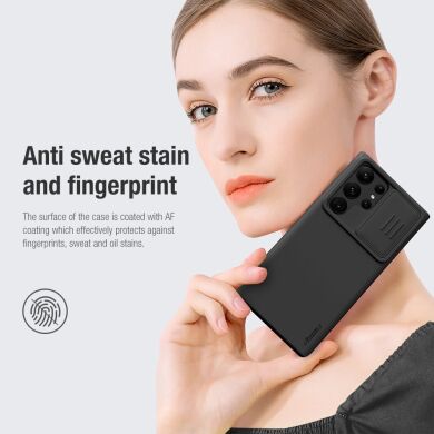 Захисний чохол NILLKIN CamShield Silky Magnetic Silicone Case для Samsung Galaxy S23 Ultra (S918) - Black