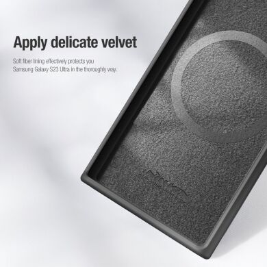 Захисний чохол NILLKIN CamShield Silky Magnetic Silicone Case для Samsung Galaxy S23 Ultra (S918) - Black
