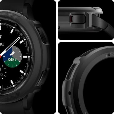 Защитный чехол Spigen (SGP) Liquid Air Case для Samsung Galaxy Watch 4 Classic (42mm) - Matte Black