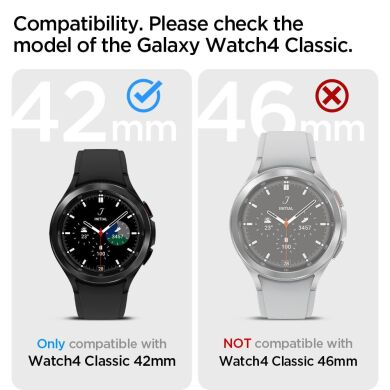 Захисний чохол Spigen (SGP) Liquid Air Case для Samsung Galaxy Watch 4 Classic (42mm) - Matte Black