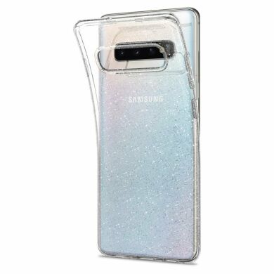 Защитный чехол Spigen SGP Liquid Crystal Glitter для Samsung Galaxy S10 (G973) - Crystal Quartz