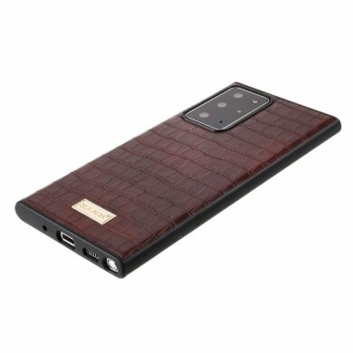 Захисний чохол SULADA Crocodile Style для Samsung Galaxy Note 20 Ultra (N985) - Brown