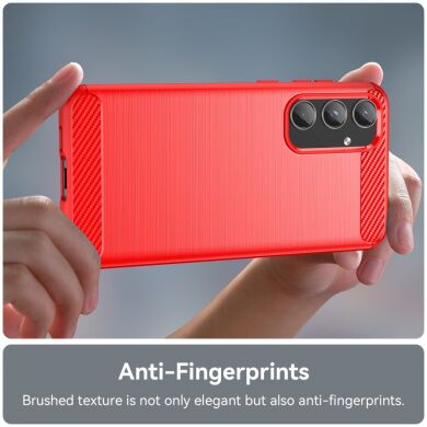 Защитный чехол UniCase Carbon для Samsung Galaxy A55 (A556) - Red