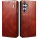 Защитный чехол UniCase Leather Wallet для Samsung Galaxy A36 (A366) - Brown. Фото 1 из 7