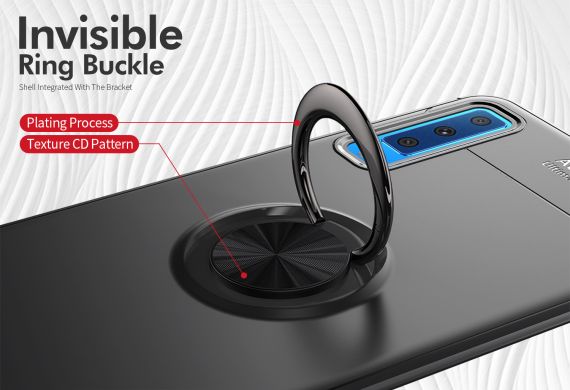 Захисний чохол UniCase Magnetic Ring для Samsung Galaxy A7 2018 (A750) - Black
