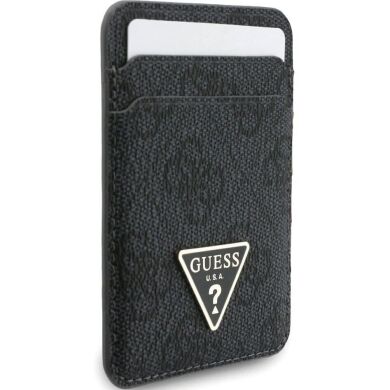 Кардхолдер с ремешком для смартфона Guess triangle MagSafe (GUBPWMWSP4GTK) - Black